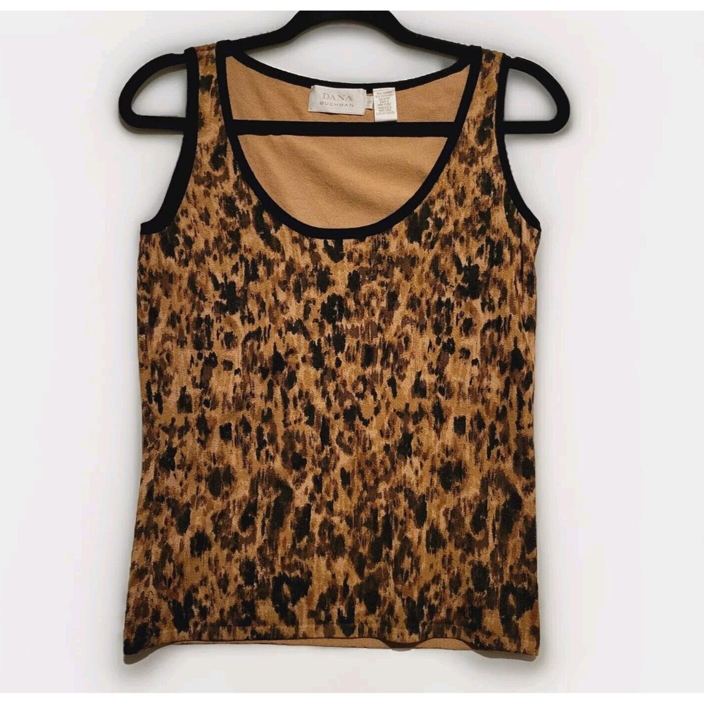 Vintage Dana Buchman Leopard Sweater Set Size Small Blazer Lapels‎ - Picture 5 of 9
